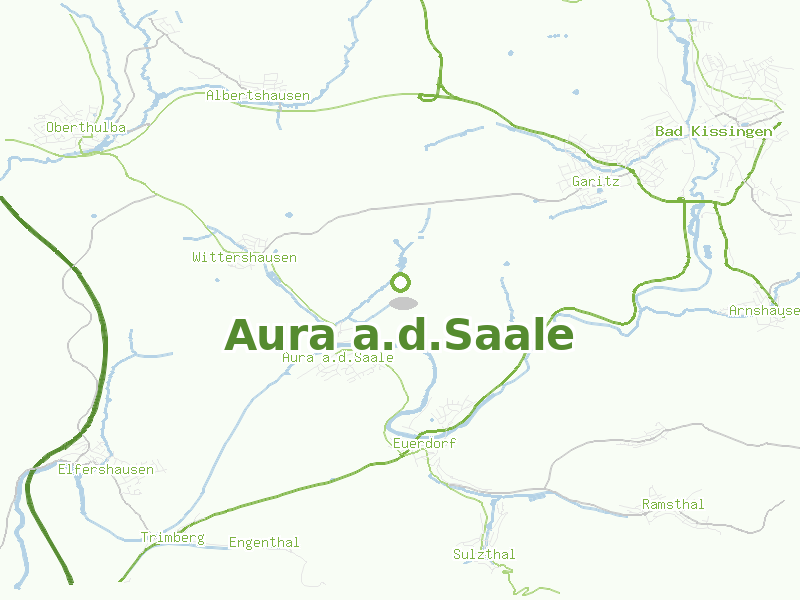 Karte von Aura a.d.Saale
