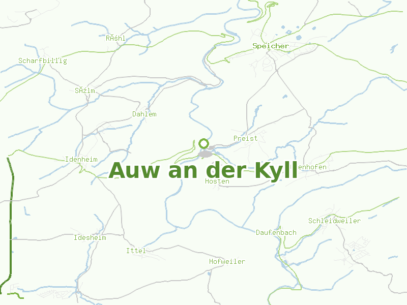 Karte von Auw an der Kyll