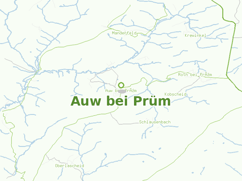 Karte von Auw bei Prüm