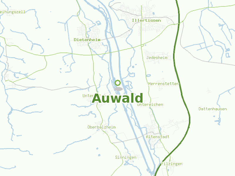 Karte von Auwald