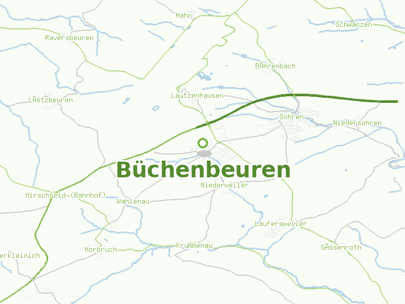 Karte von Büchenbeuren