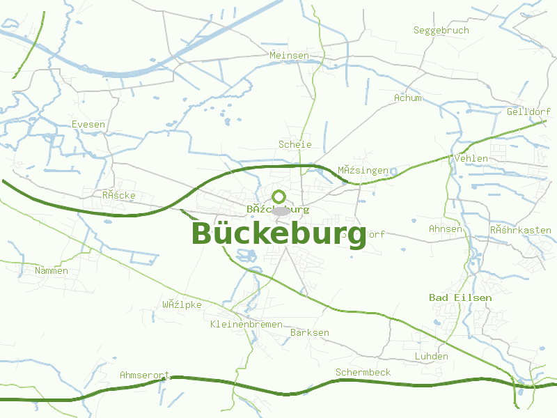 Karte von Bückeburg