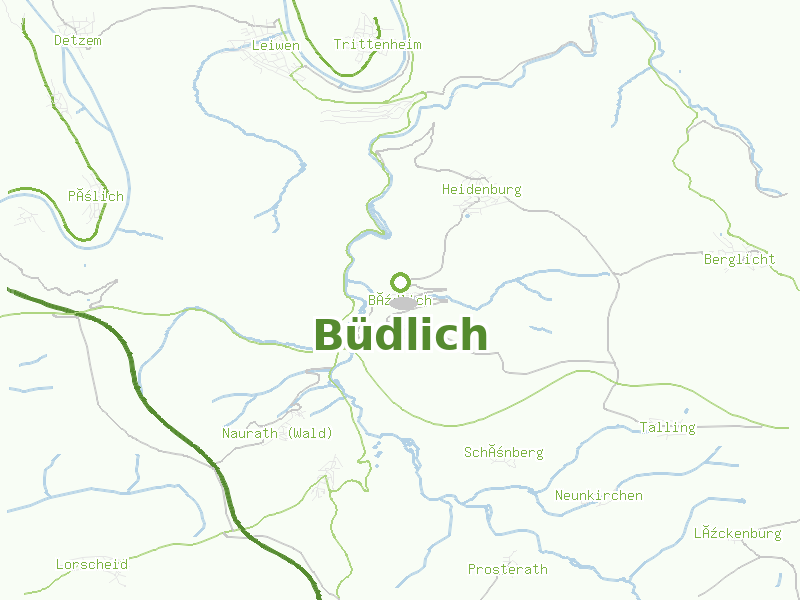 Karte von Büdlich