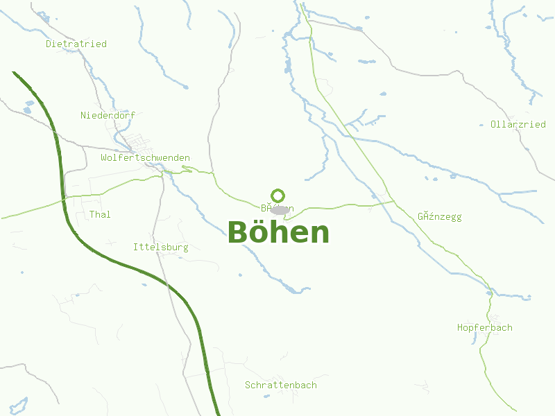 Karte von Böhen