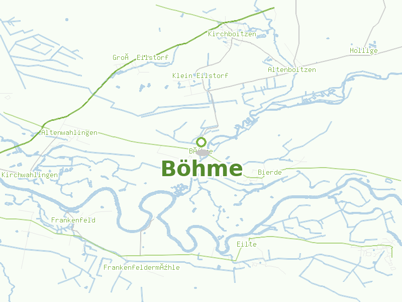 Karte von Böhme