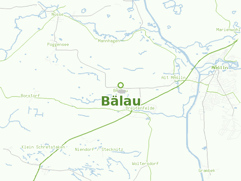Karte von Bälau