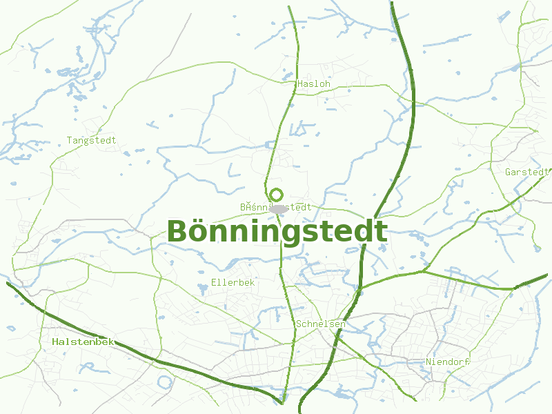 Karte von Bönningstedt