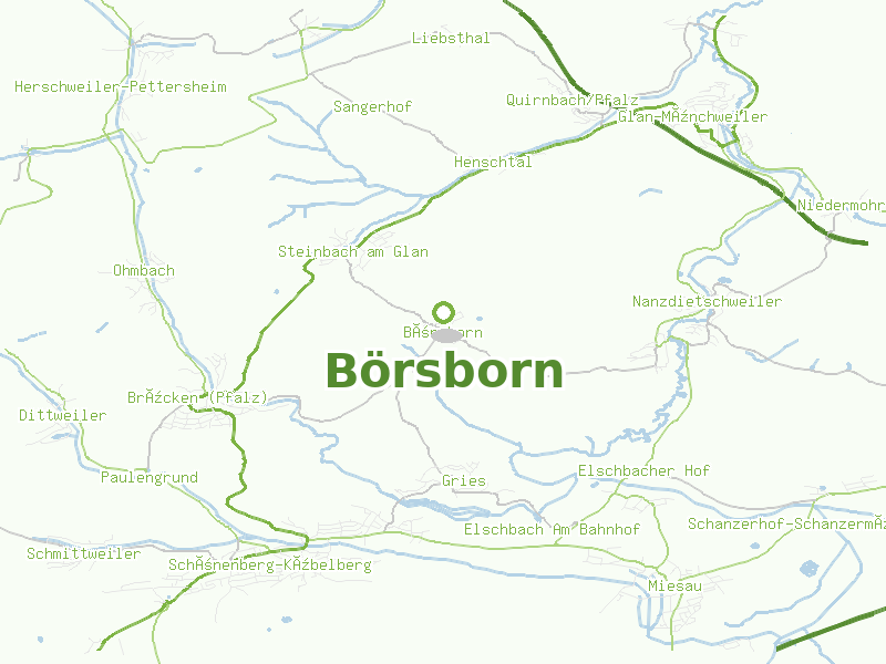 Karte von Börsborn