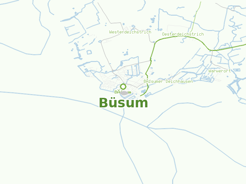 Karte von Büsum