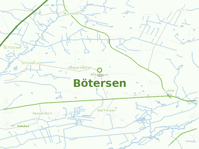 Karte von Bötersen
