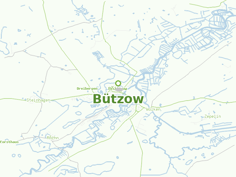 Karte von Bützow