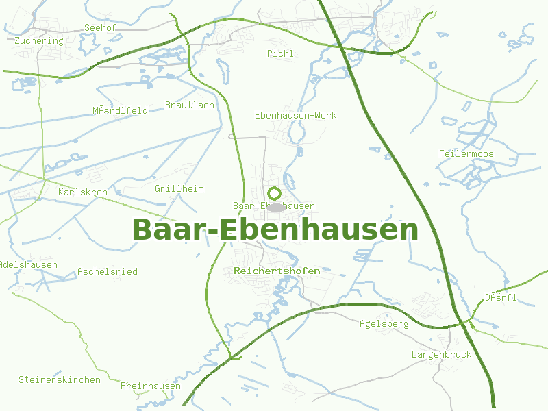 Karte von Baar-Ebenhausen