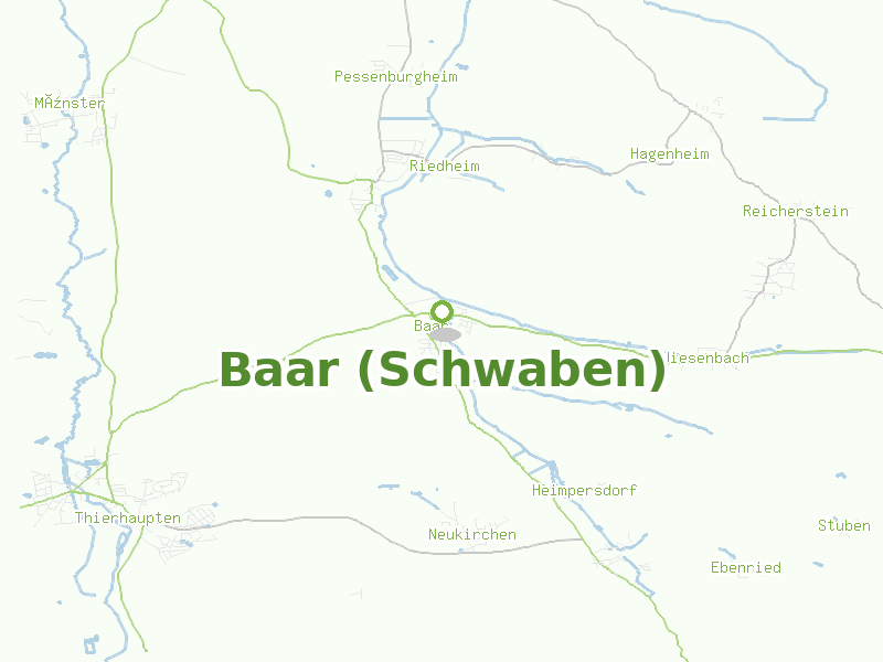 Karte von Baar (Schwaben)
