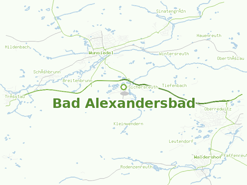 Karte von Bad Alexandersbad