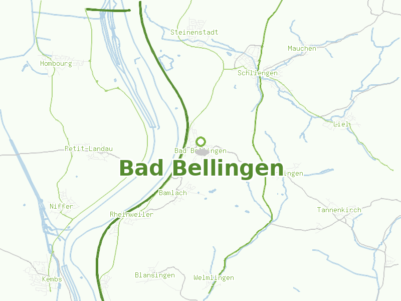 Karte von Bad Bellingen