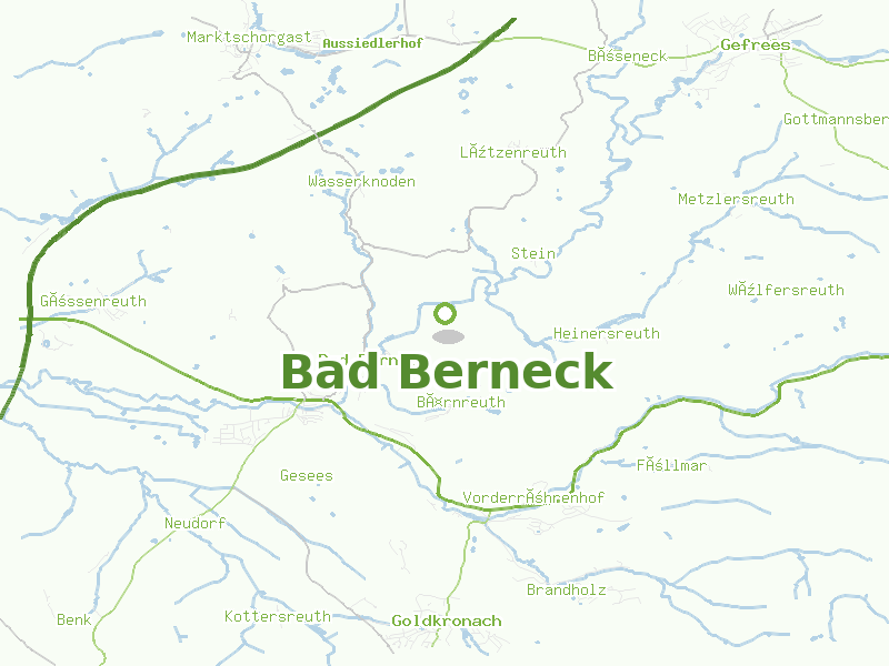 Karte von Bad Berneck