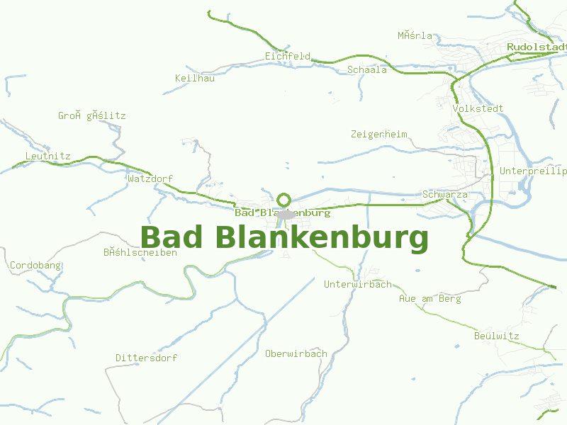 Karte von Bad Blankenburg