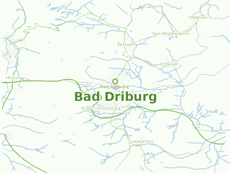 Karte von Bad Driburg