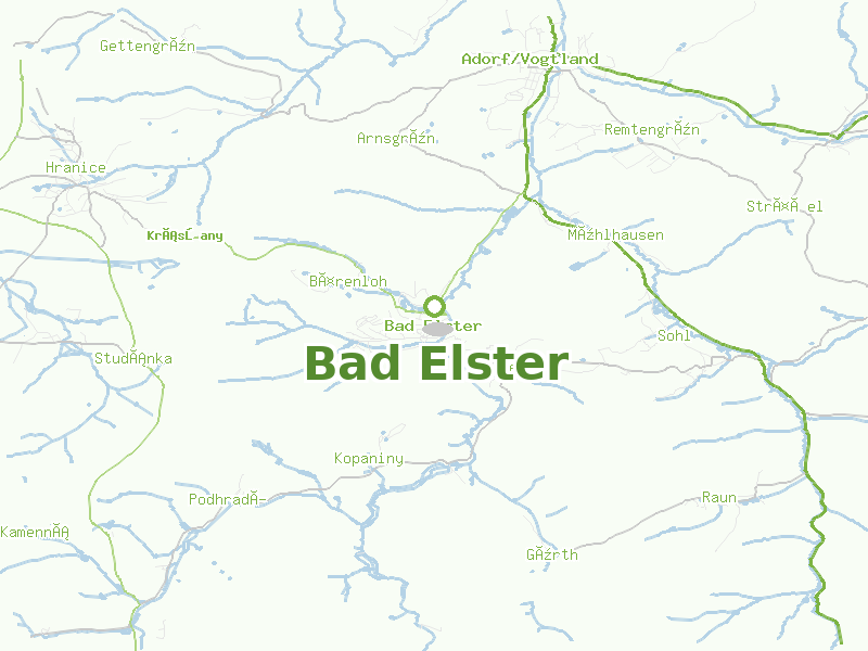 Karte von Bad Elster