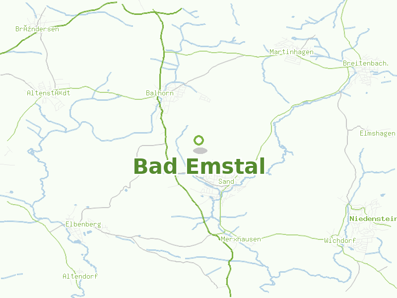 Karte von Bad Emstal