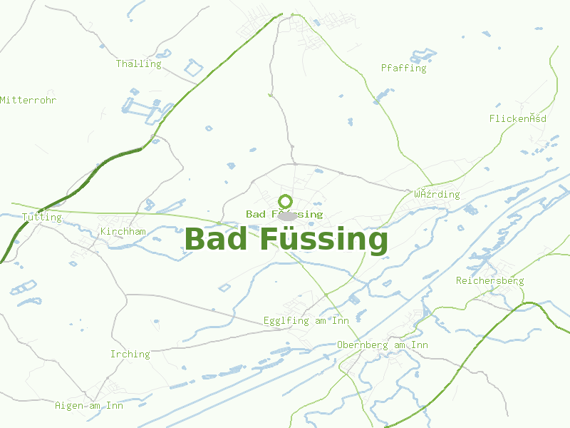 Karte von Bad Füssing
