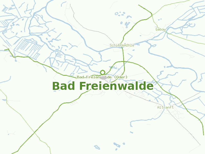 Karte von Bad Freienwalde
