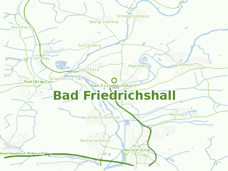 Karte von Bad Friedrichshall