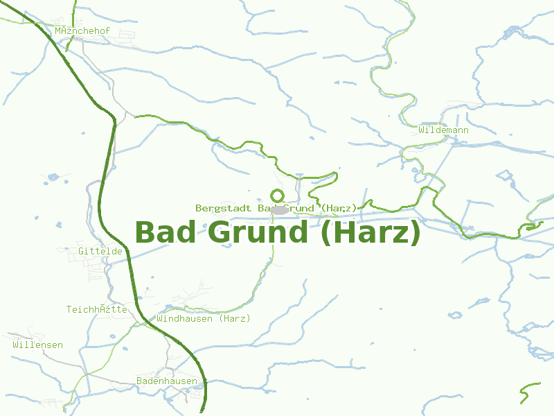 Karte von Bad Grund (Harz)
