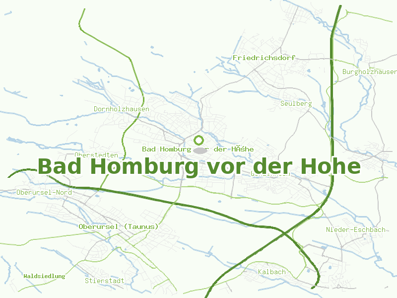 Karte von Bad Homburg vor der Hohe