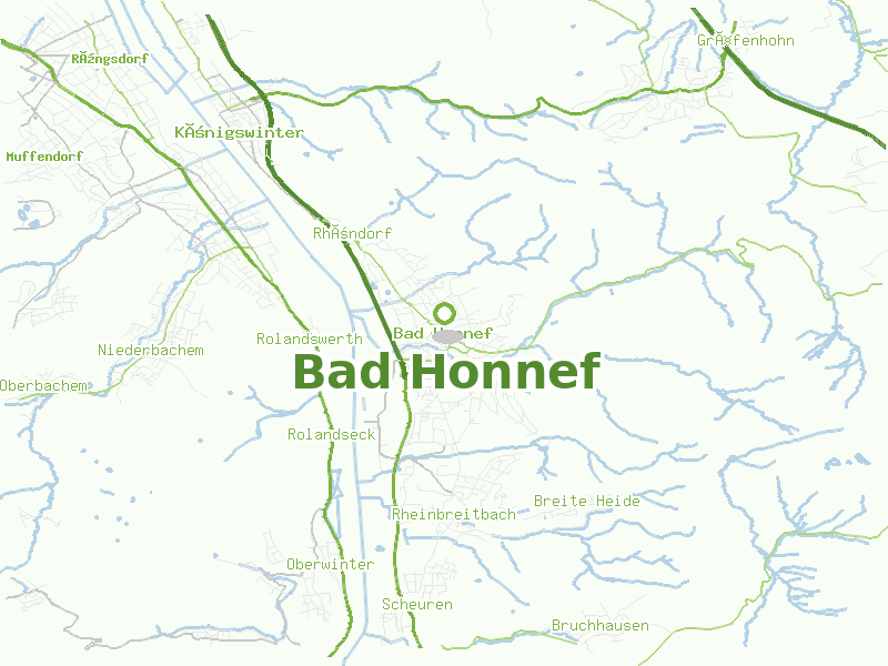 Karte von Bad Honnef