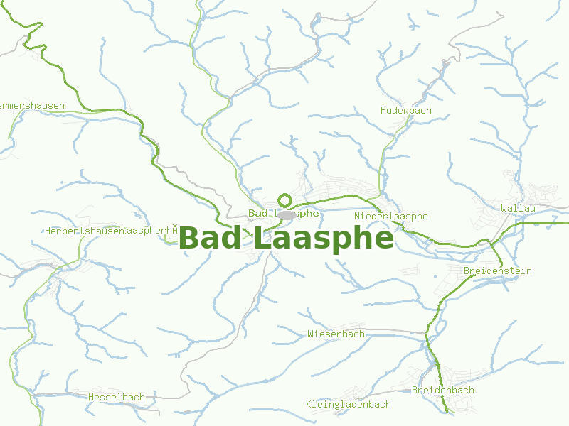 Karte von Bad Laasphe
