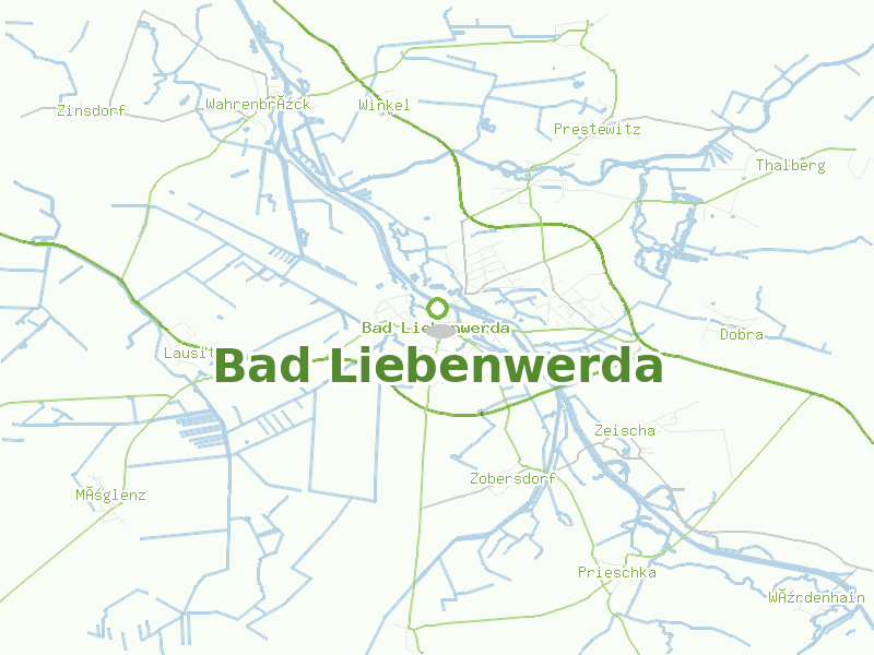 Karte von Bad Liebenwerda