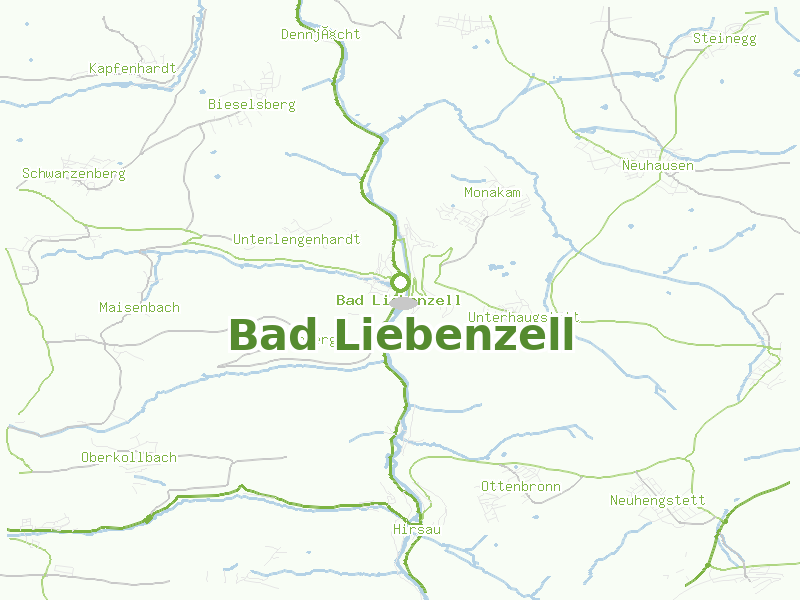 Karte von Bad Liebenzell