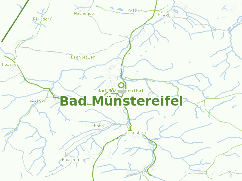 Karte von Bad Münstereifel