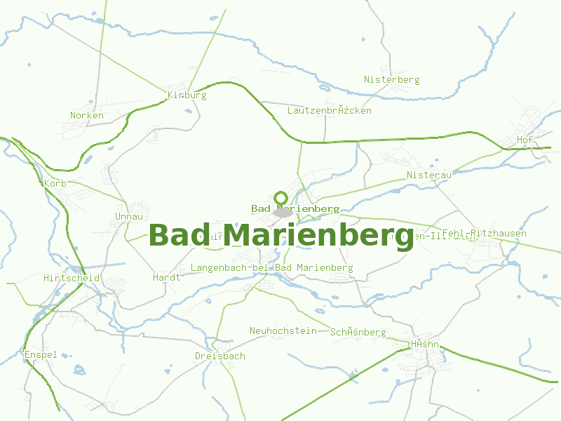Karte von Bad Marienberg