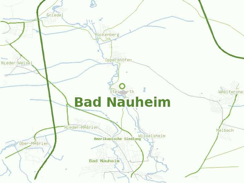 Karte von Bad Nauheim