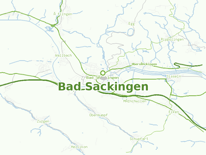 Karte von Bad Sackingen