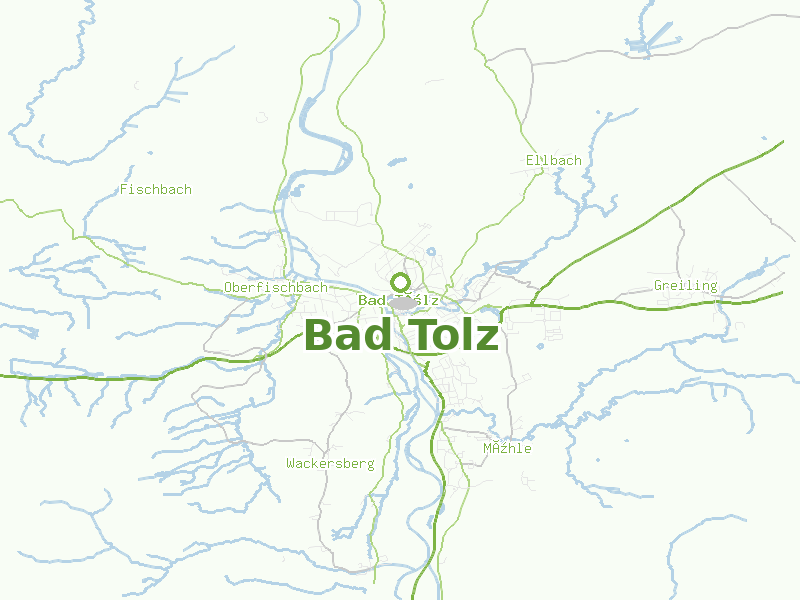 Karte von Bad Tolz