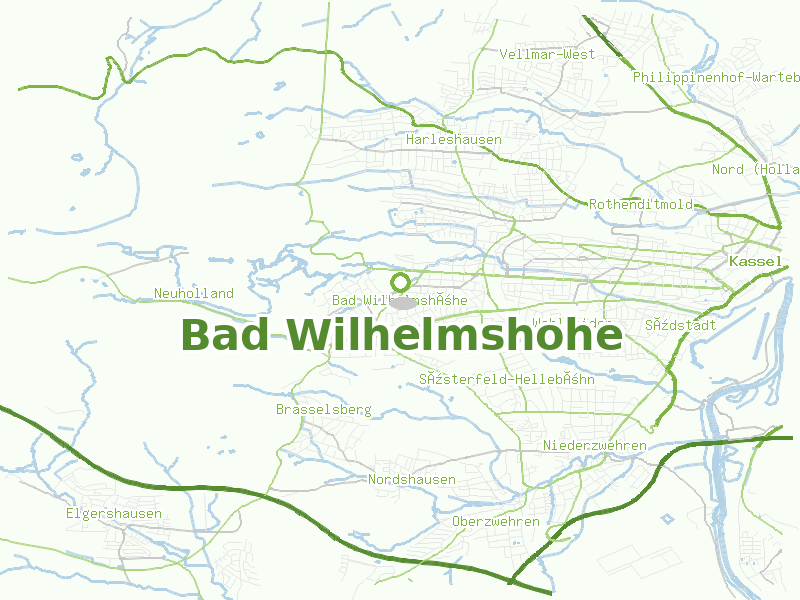 Karte von Bad Wilhelmshohe