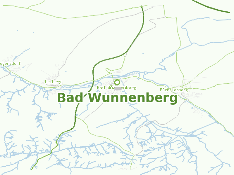 Karte von Bad Wunnenberg