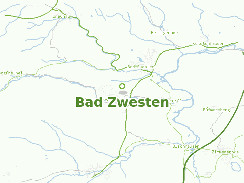 Karte von Bad Zwesten