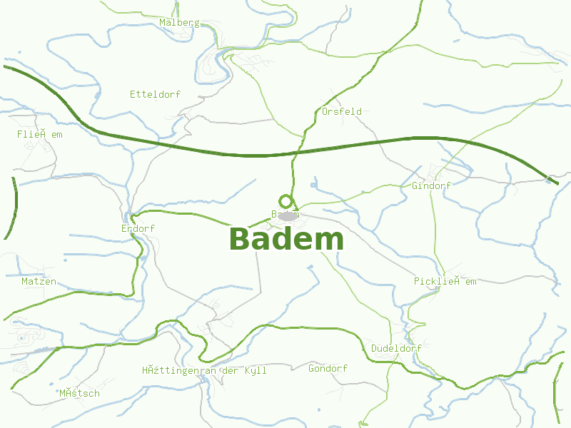 Karte von Badem