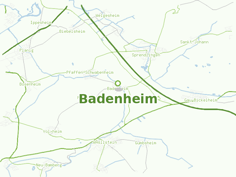 Karte von Badenheim