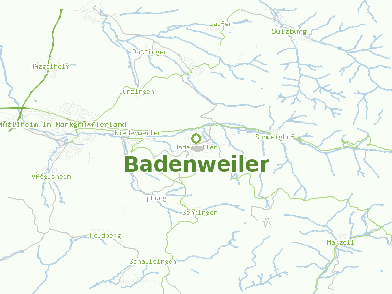 Karte von Badenweiler