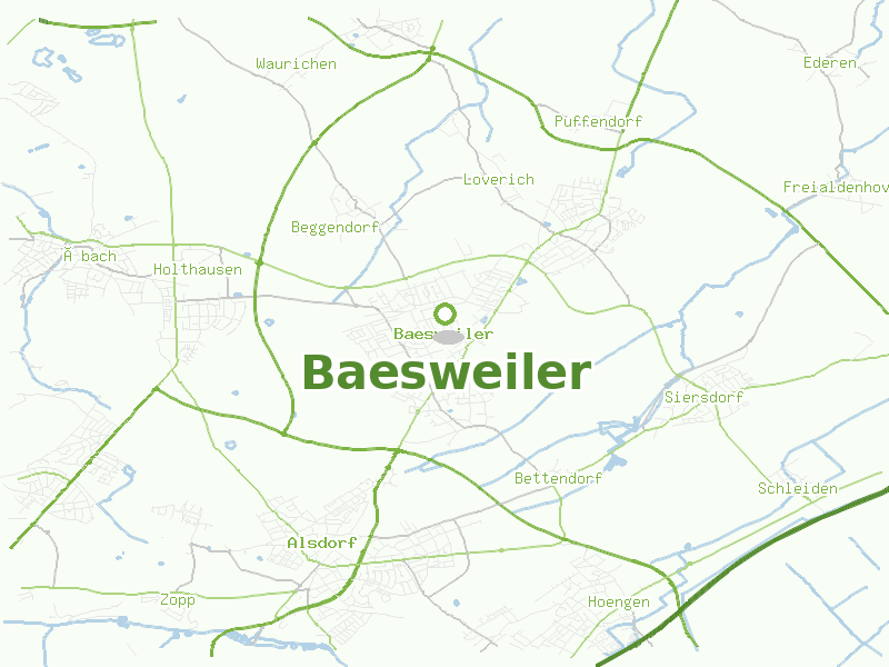 Karte von Baesweiler