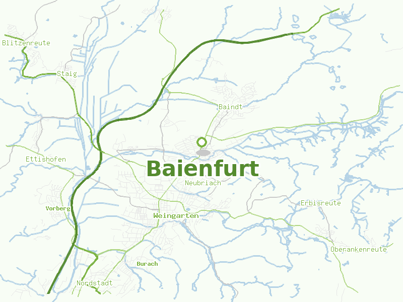 Karte von Baienfurt