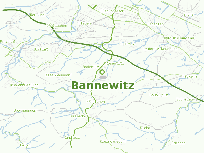 Karte von Bannewitz