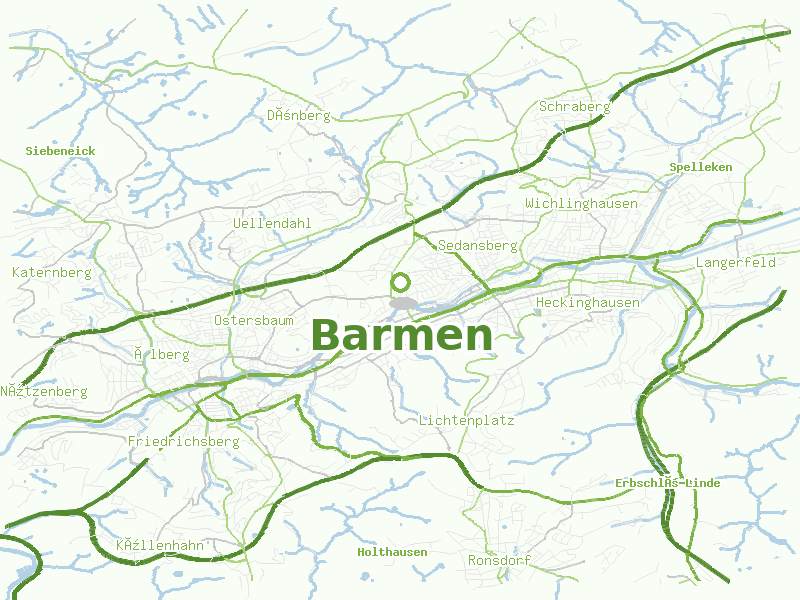 Karte von Barmen