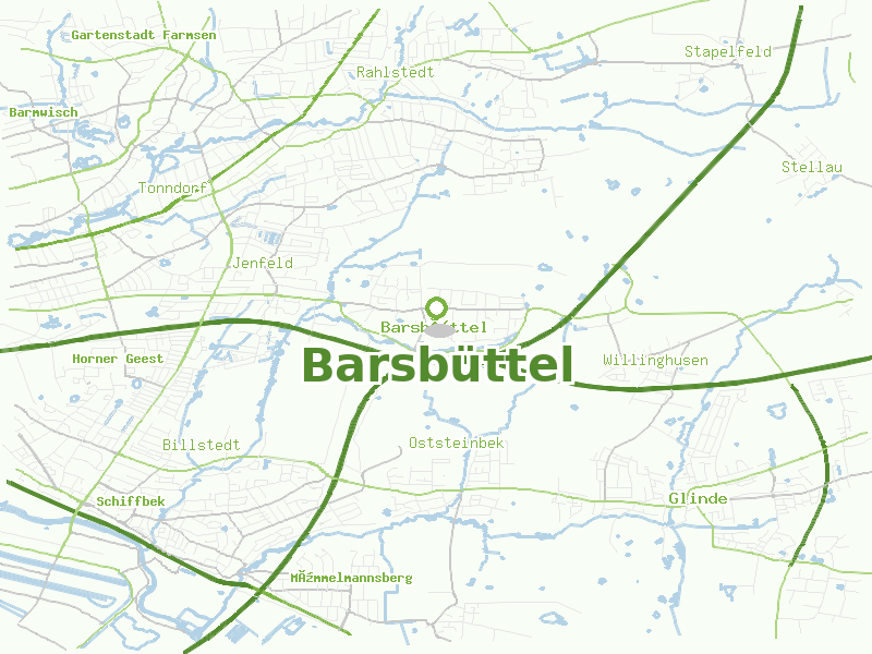 Karte von Barsbüttel