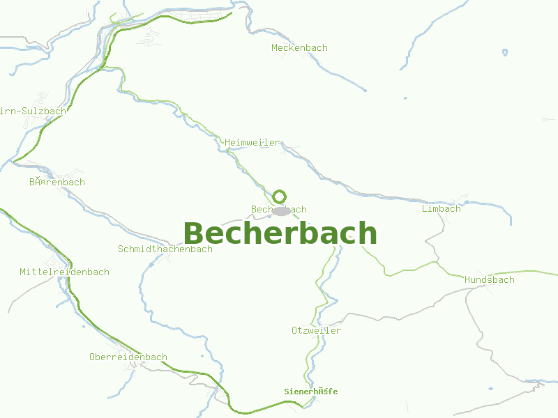 Karte von Becherbach